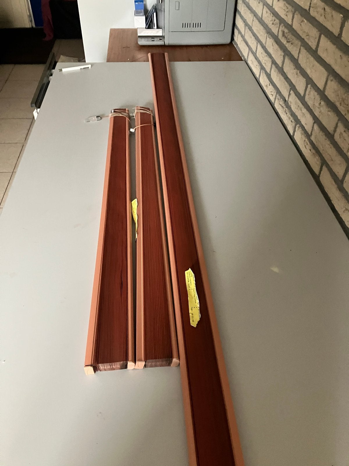 Originele Luxaflex Duette Shades - Diverse Maten, Ophalen, Gebruikt, Bruin, Plisségordijn