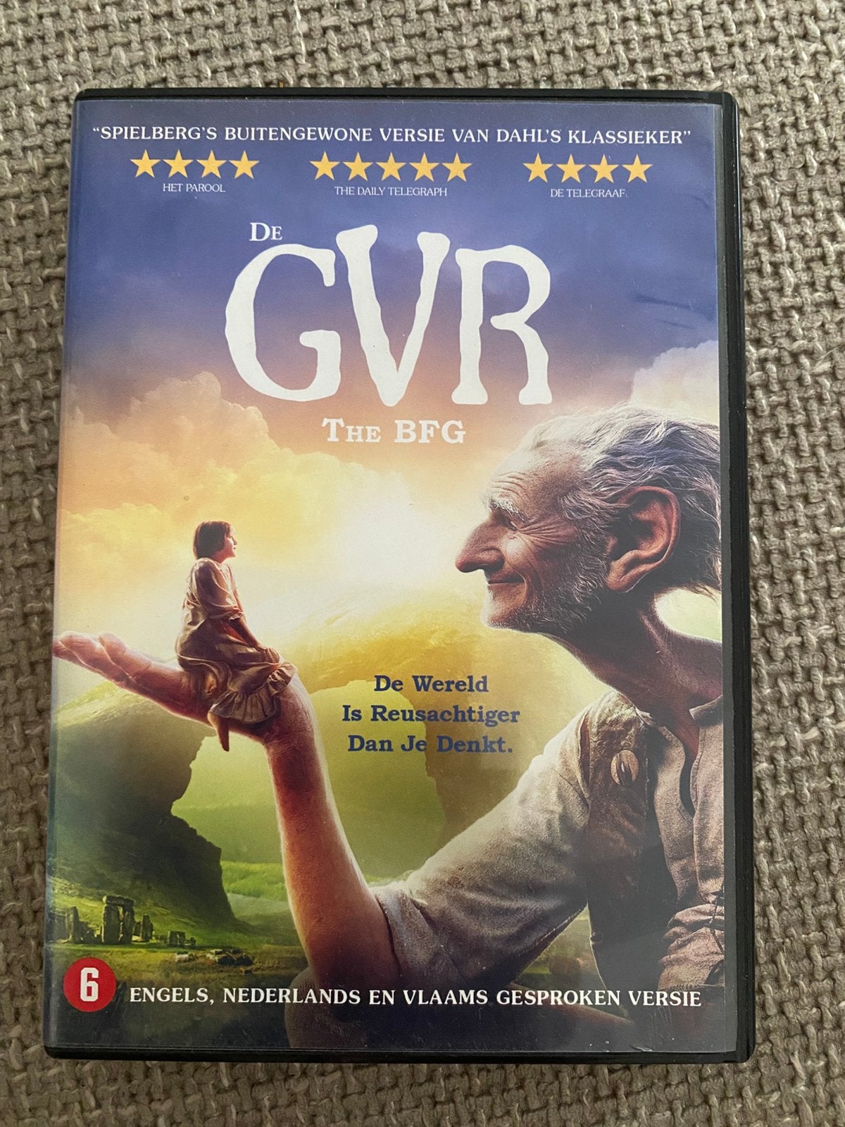 De GVR (De Grote Vriendelijke Reus) dvd Steven Spielberg DVD, Avontuur, Bonusmateriaal, Nederlands, Zo goed als nieuw