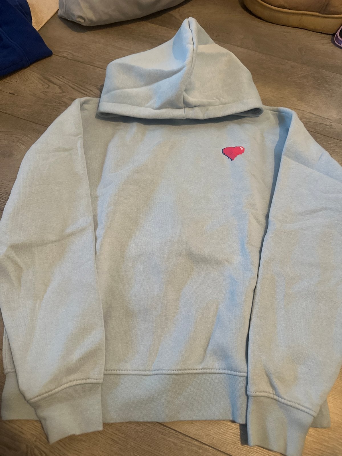 Amy & Ivy Lichtblauwe Hoodie Maat S, Ophalen, Gedragen, Maat 36 (S), Blauw