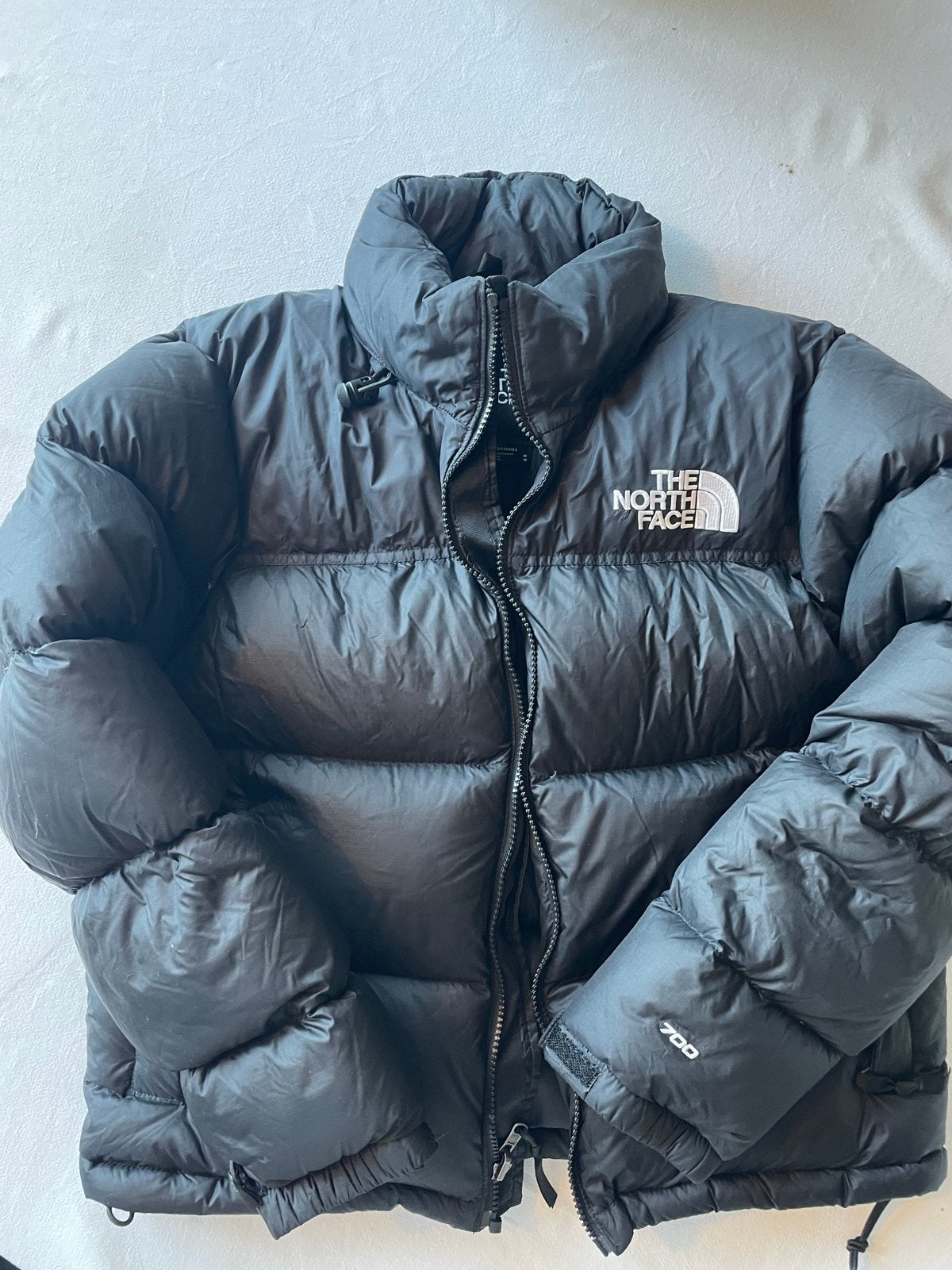 The North Face Nuptse 700 Puffer Jas Zwart maat M, Ophalen, Zo goed als nieuw, Maat 38/40 (M), Zwart