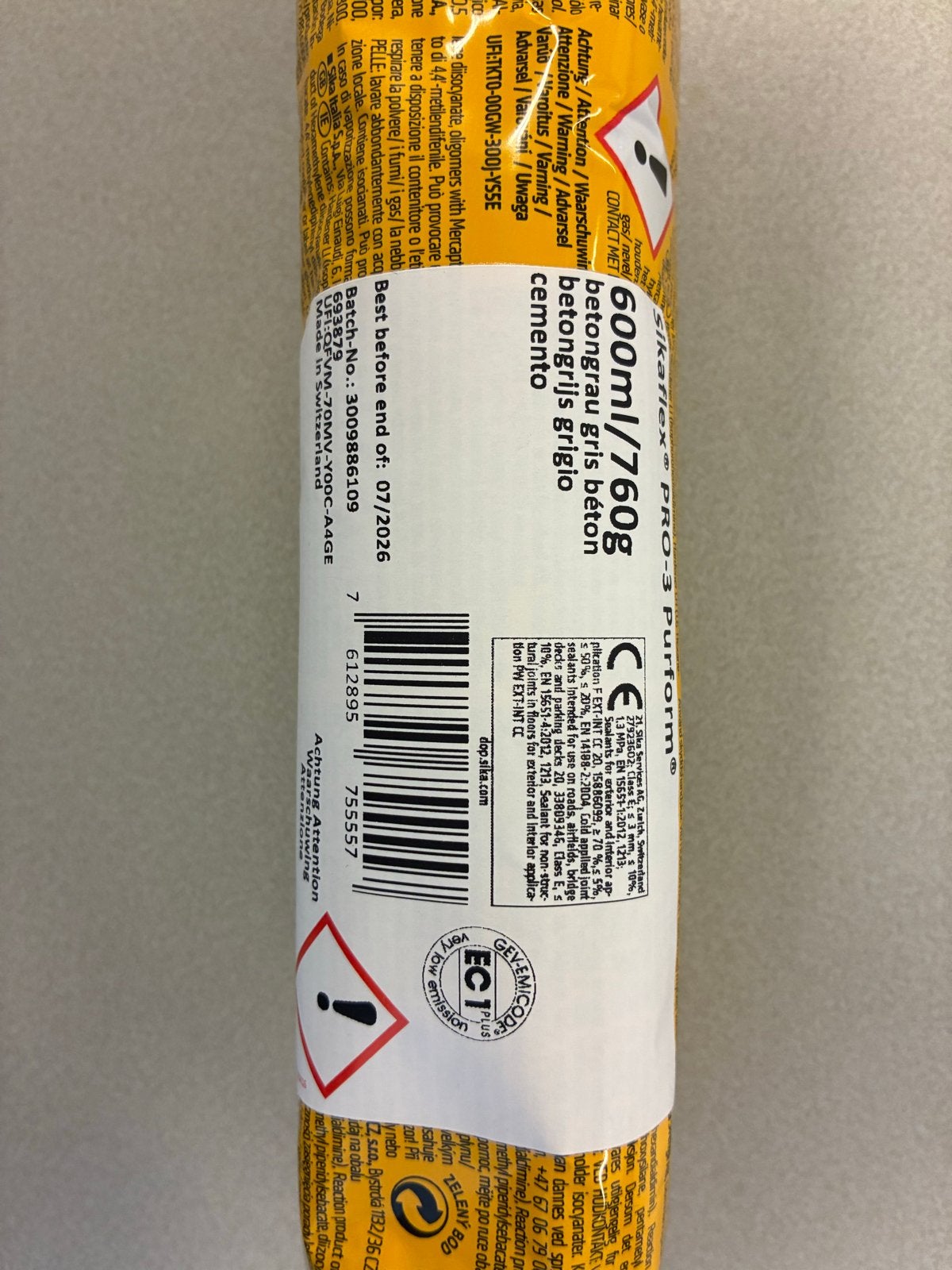 100 stuks Sika Sikaflex PRO-3 Purform kit grijs, Overige materialen, Nieuw, Minder dan 5 m², Ophalen