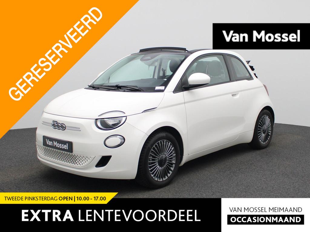 Fiat 500C 500e 42 kWh Icon | Apple Carplay / Android Auto |, Auto's, Fiat, 12 maanden, Stof, Gebruikt, 118 pk