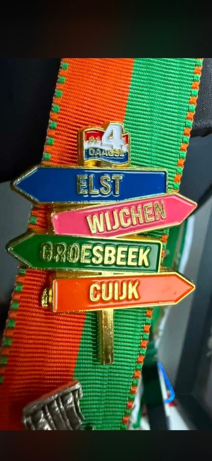 OP ZOEK!!! 4Daagse Speldje Elst Wijchen Groesbeek Cuijk, Verzenden, Gebruikt, Stad of Land, Speldje of Pin