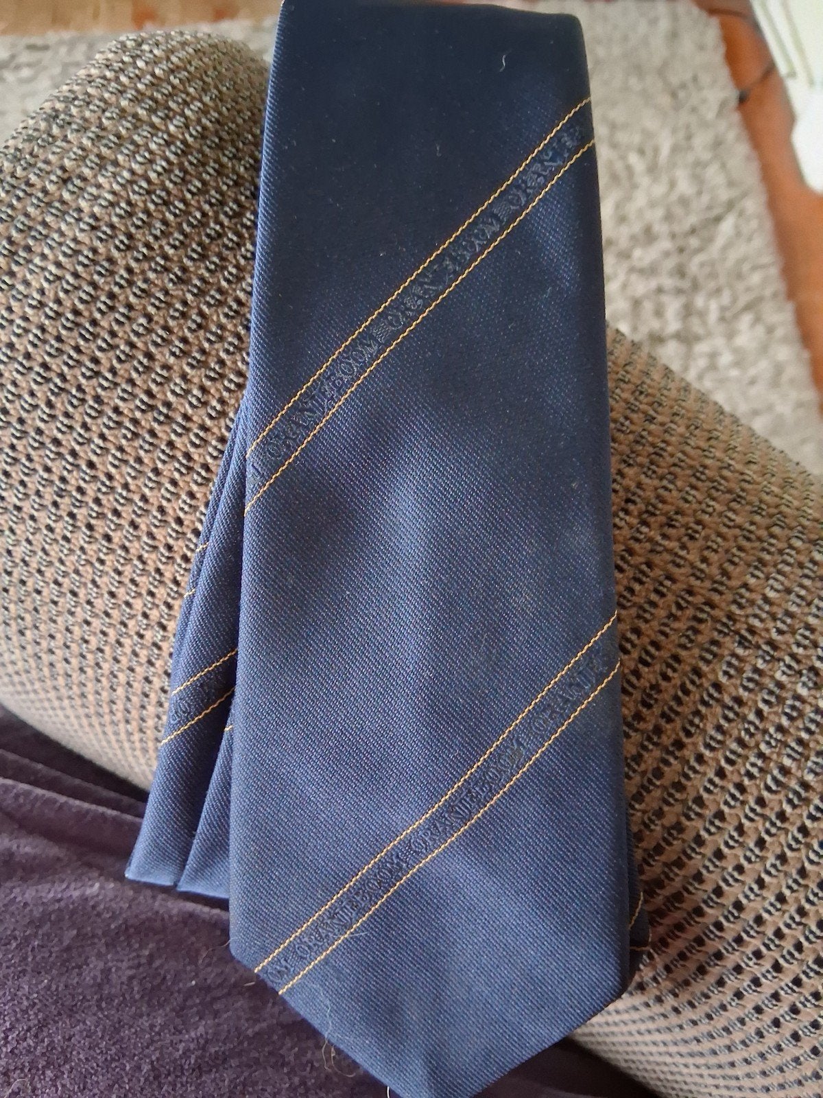Stropdas Oranjeboom - Donkerblauw met logo, Ophalen of Verzenden