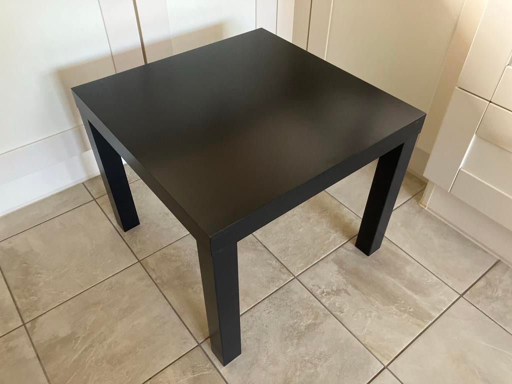 IKEA tafeltje zwart, Huis en Inrichting, Tafels | Bijzettafels, Minder dan 45 cm, Minder dan 55 cm, Gebruikt, Vierkant