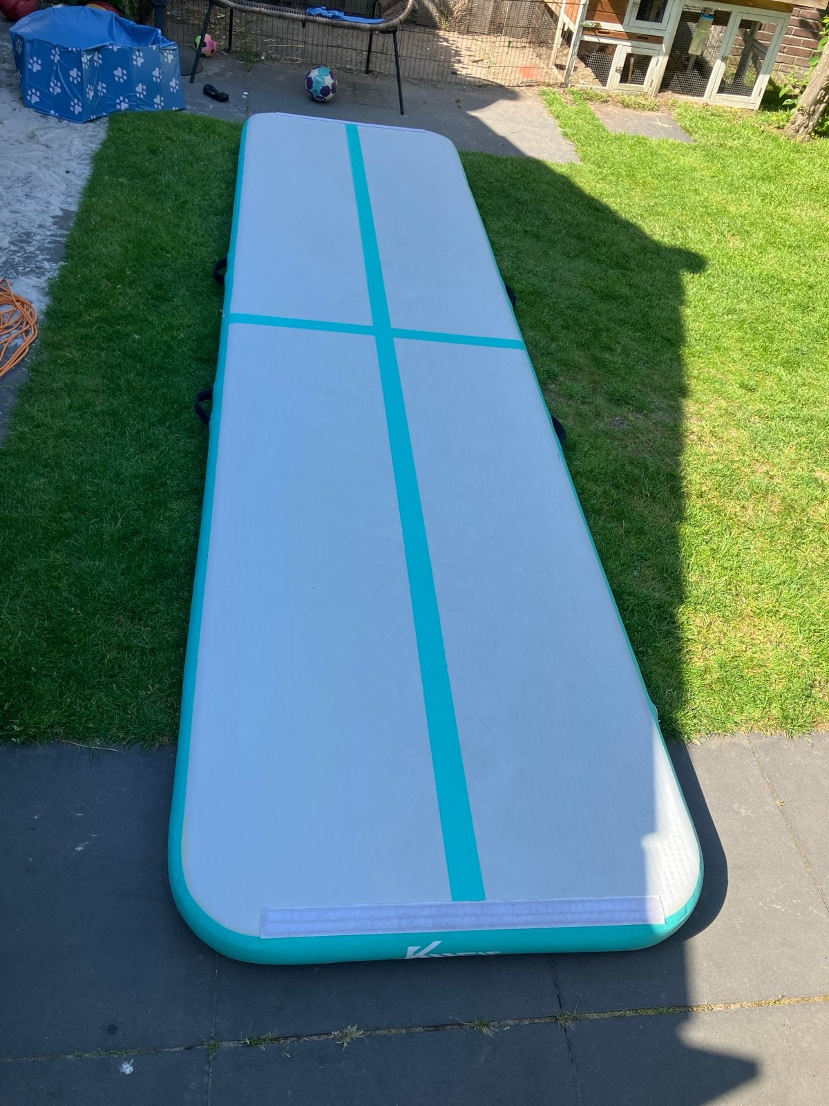 Airtrack KM FIT 4 meter- voor gymnastiek en plezier!, Ophalen, Zo goed als nieuw
