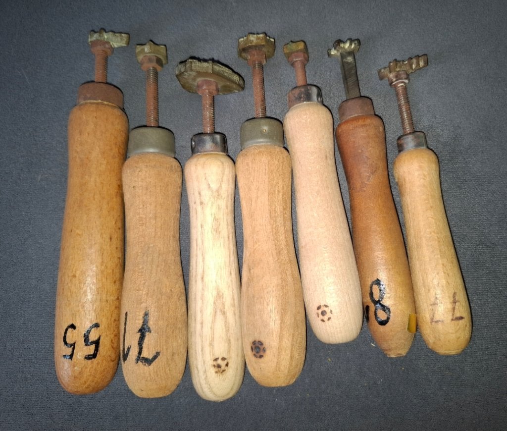 Boekbinden gereedschap, Hobby en Vrije tijd, Stempelen, Ophalen of Verzenden, Gebruikt, Overige typen
