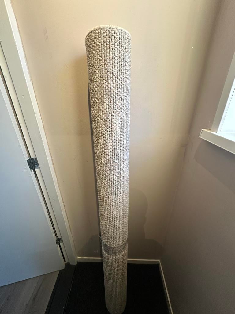 Vloerkleed WOL 170x230 creme/beige/wit NIEUW!, Wit, Ophalen of Verzenden, Rechthoekig, Nieuw
