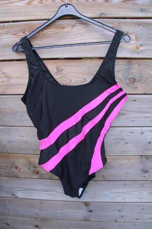 Badpak zwart/ roze mt 2XL E cup Vaste prijs, Ophalen of Verzenden, Zo goed als nieuw, Zwart, Badpak