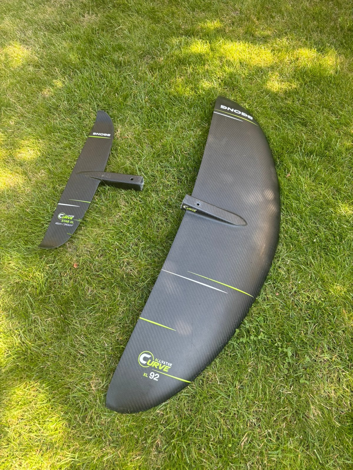 Gong Front Foil Curve XL + Curve Stab XL, Watersport en Boten, Ophalen, Zo goed als nieuw, Wingsurf-hydrofoil
