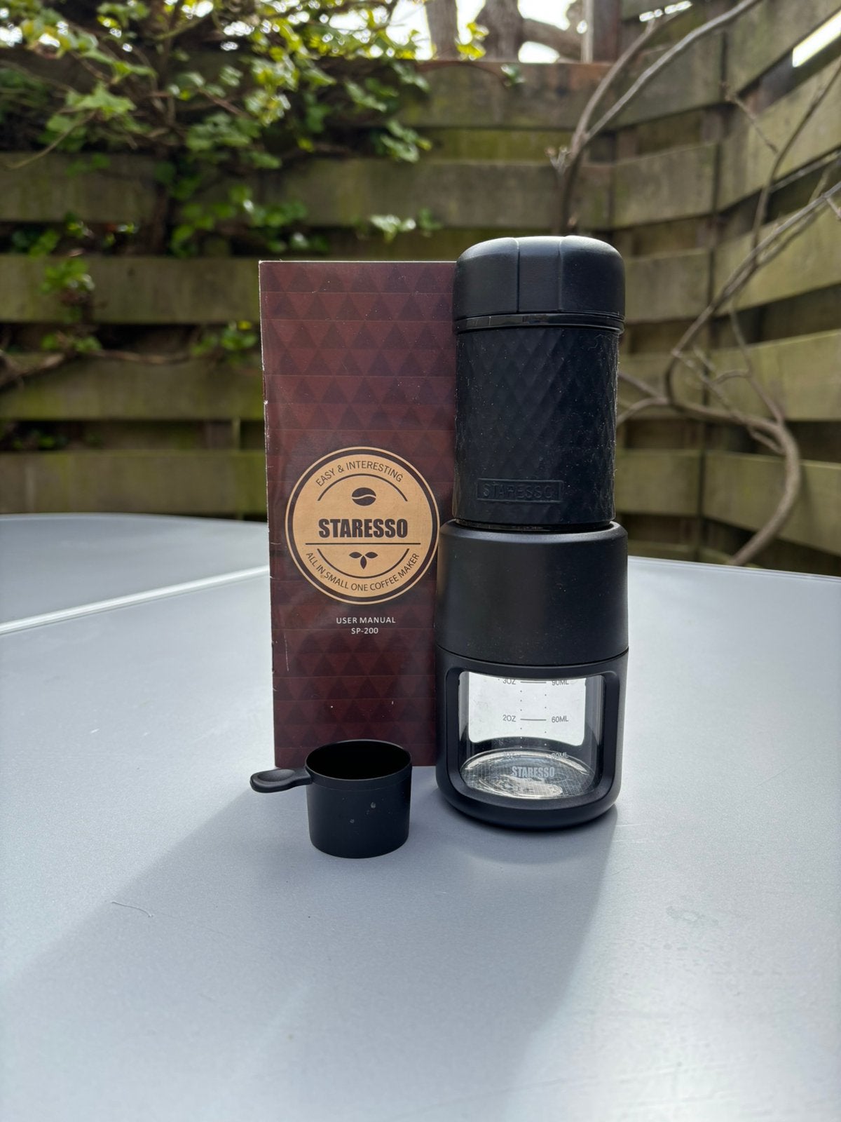 Staresso Travel espresso koffie machine, Ophalen of Verzenden, Zo goed als nieuw, Espresso apparaat, Gemalen koffie