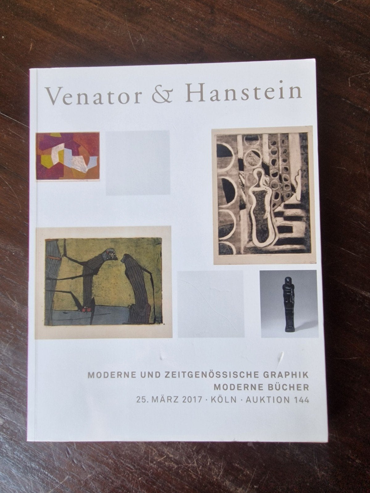 Venator & Hanstein Veilingcatalogus Moderne Grafiek 2017, Ophalen of Verzenden