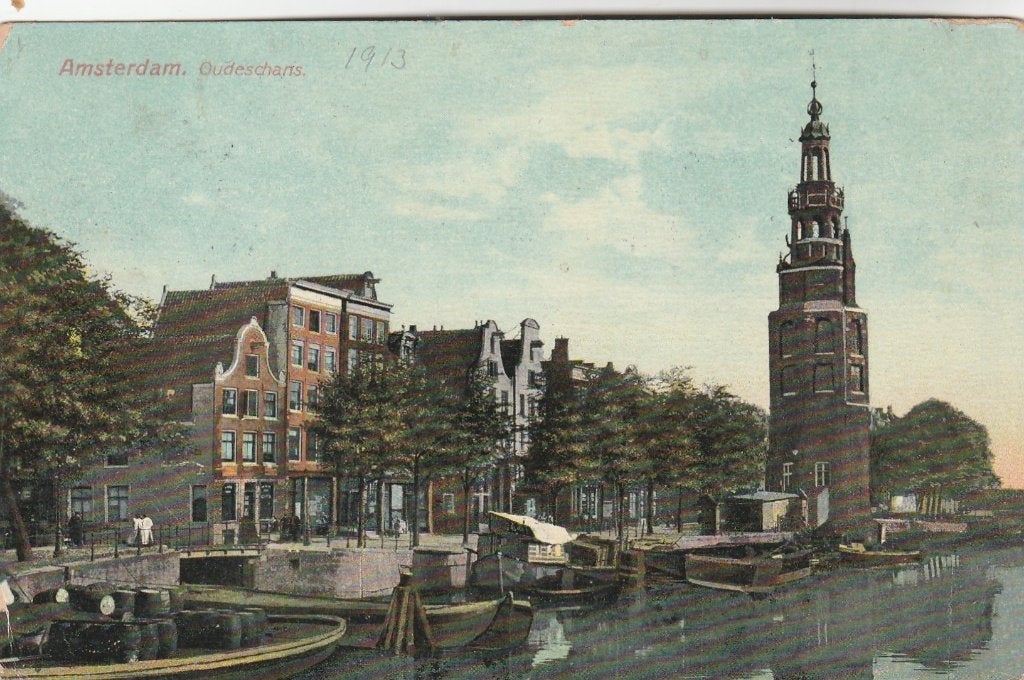 amsterdam- oudeschans 1913, Ophalen of Verzenden, Voor 1920, Noord-Holland