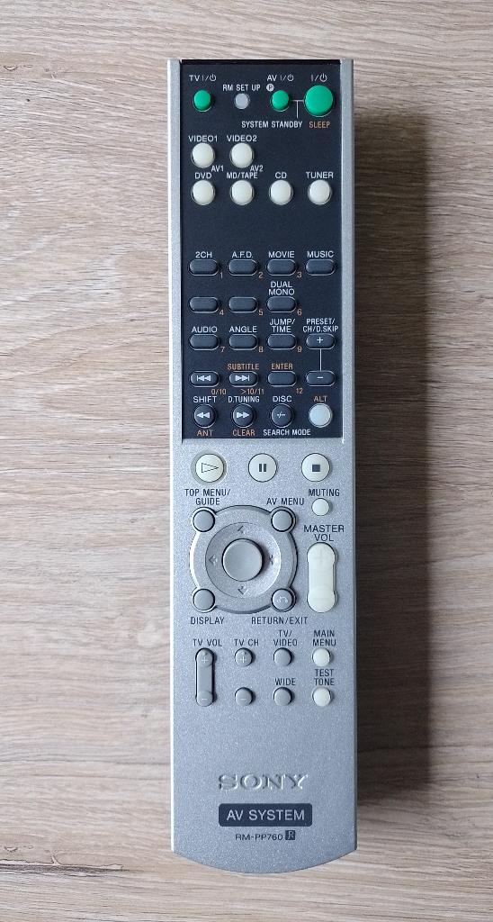 Sony rm-pp760 afstandsbediening origineel, Ophalen of Verzenden, Gebruikt, Origineel, Receiver of Versterker
