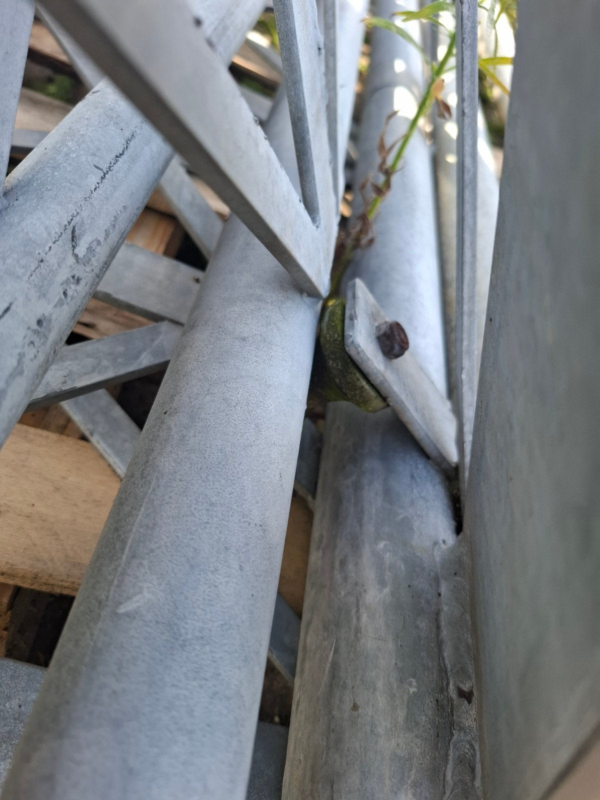 Foto 10 van 3 x 5 gegalvaniseerde uitschuifbare zendmast