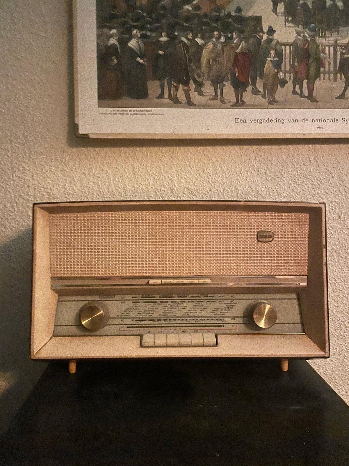 Vintage Erres Radio - Klassieke Buizenradio, Ophalen