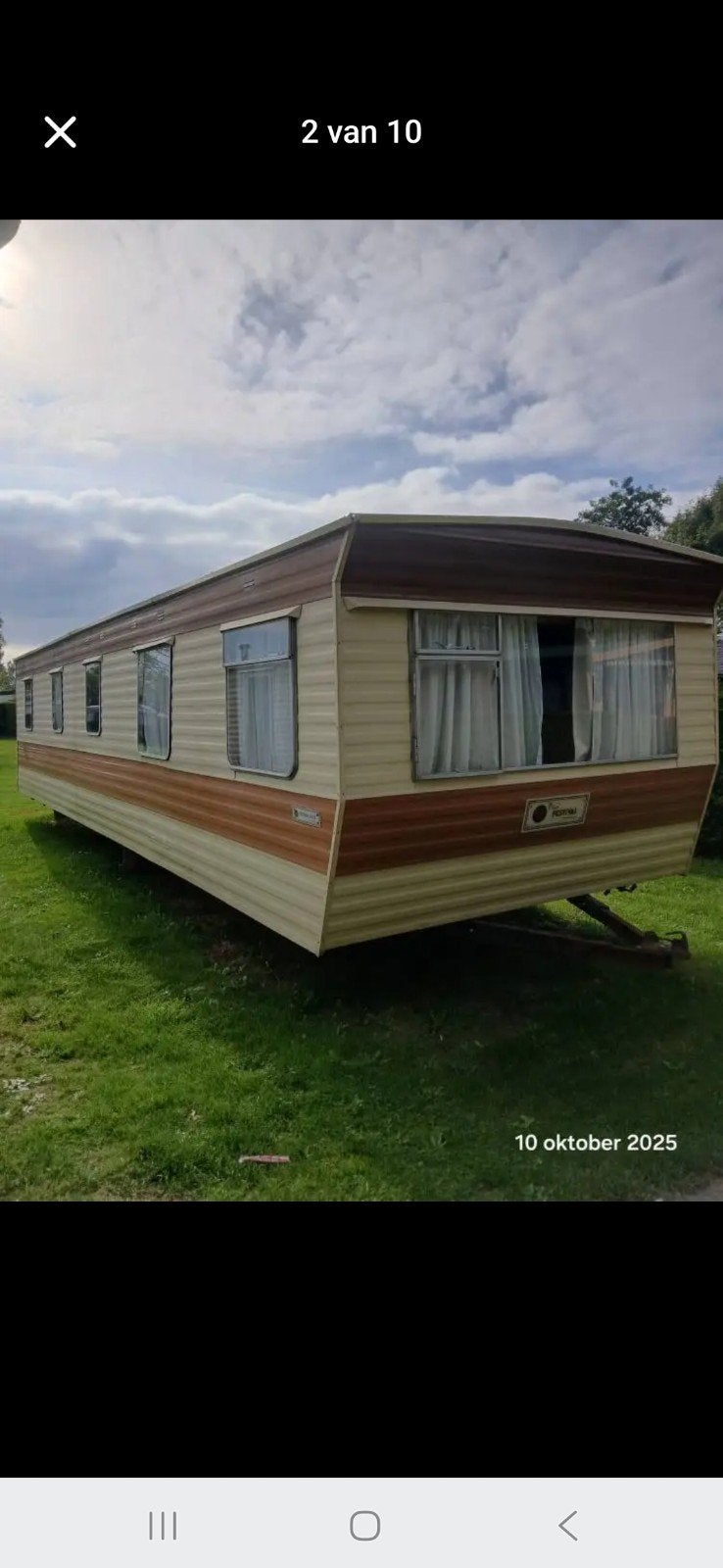 Stacaravan  te koop met 3 slaapkamers. Inclusief transport