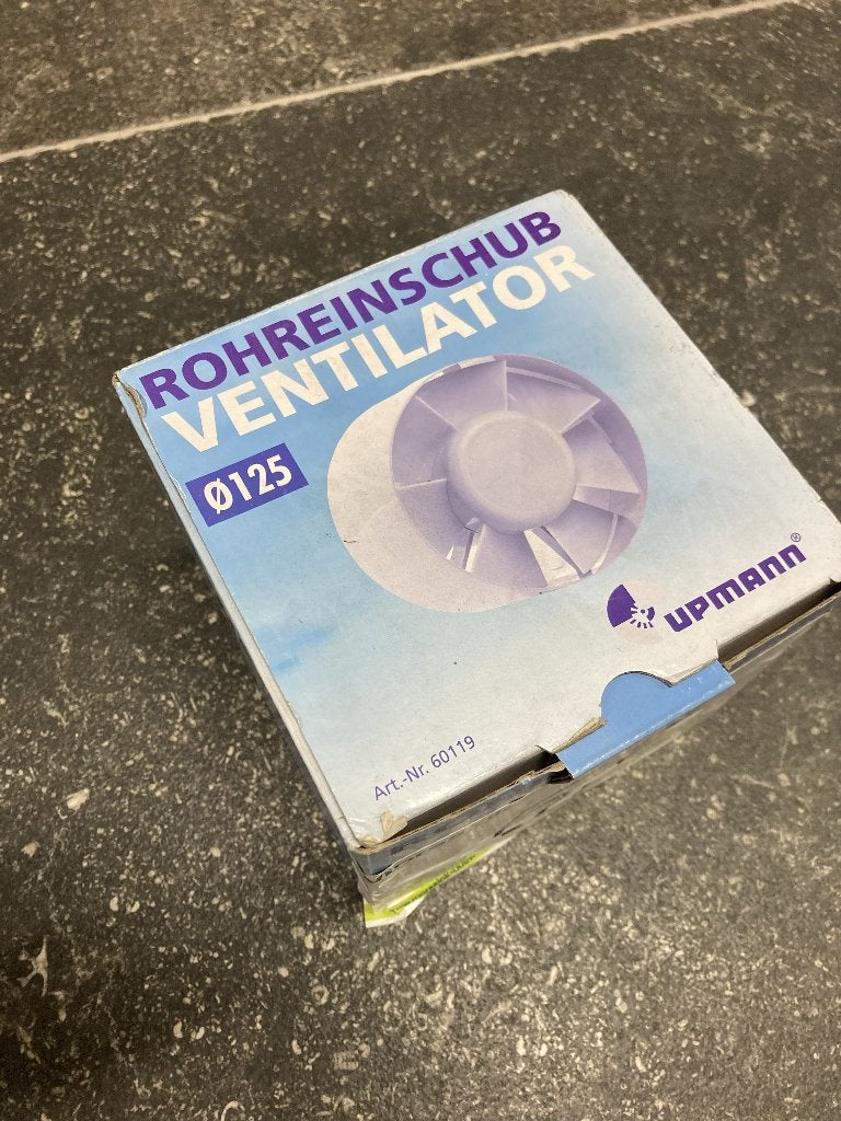 ROHREINSCHUB ventilator (125 mm), Ophalen, Nieuw, Morssink Bouwmaterialen, Anneke@morssink-bouwmaterialen.nl