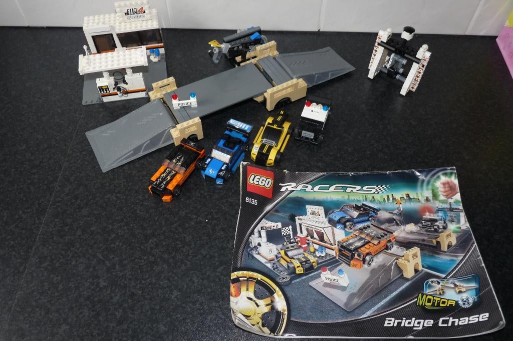 Lego Racers 8135 Bridge Chase, Lego, Ophalen of Verzenden, Zo goed als nieuw, Racers