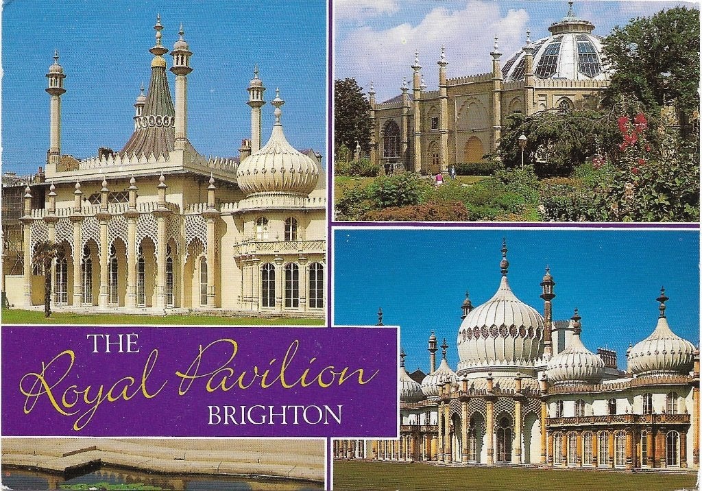 Ansichtkaart  	Brighton (Engeland)	The Royal Pavilion	3-luik, Verzenden, 1980 tot heden, Engeland