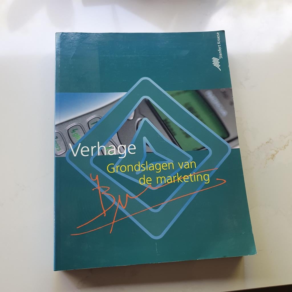 Verhage, grondslagen van de marketing., Ophalen of Verzenden, Zo goed als nieuw, Overige onderwerpen