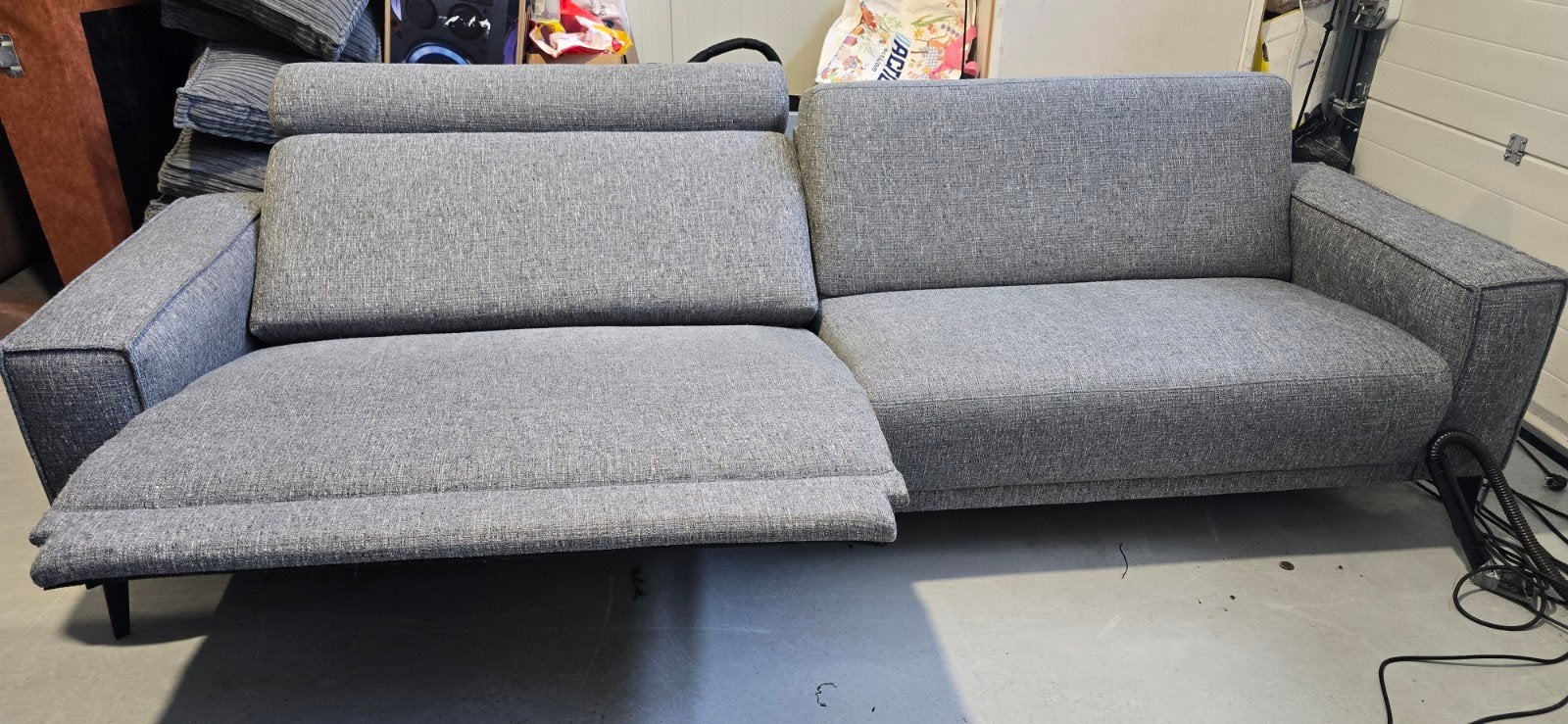 Zen Lifestyle 3-zitsbank met elektrische relaxfunctie, 250 tot 300 cm, Gebruikt, 100 tot 125 cm, Driepersoons