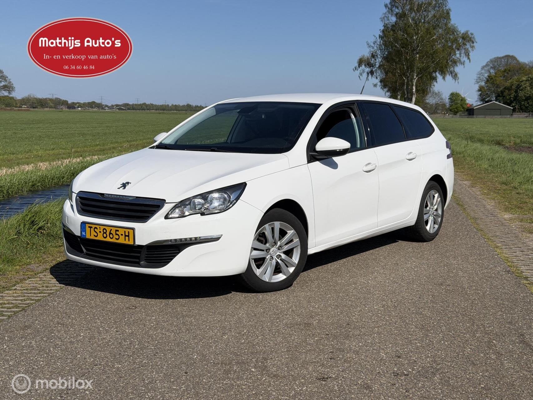 Peugeot 308 SW 1.2 PureTech Active Nieuwe riem! Nette auto!, Auto's, Peugeot, Voorwielaandrijving, Euro 6, 1165 kg, Wit