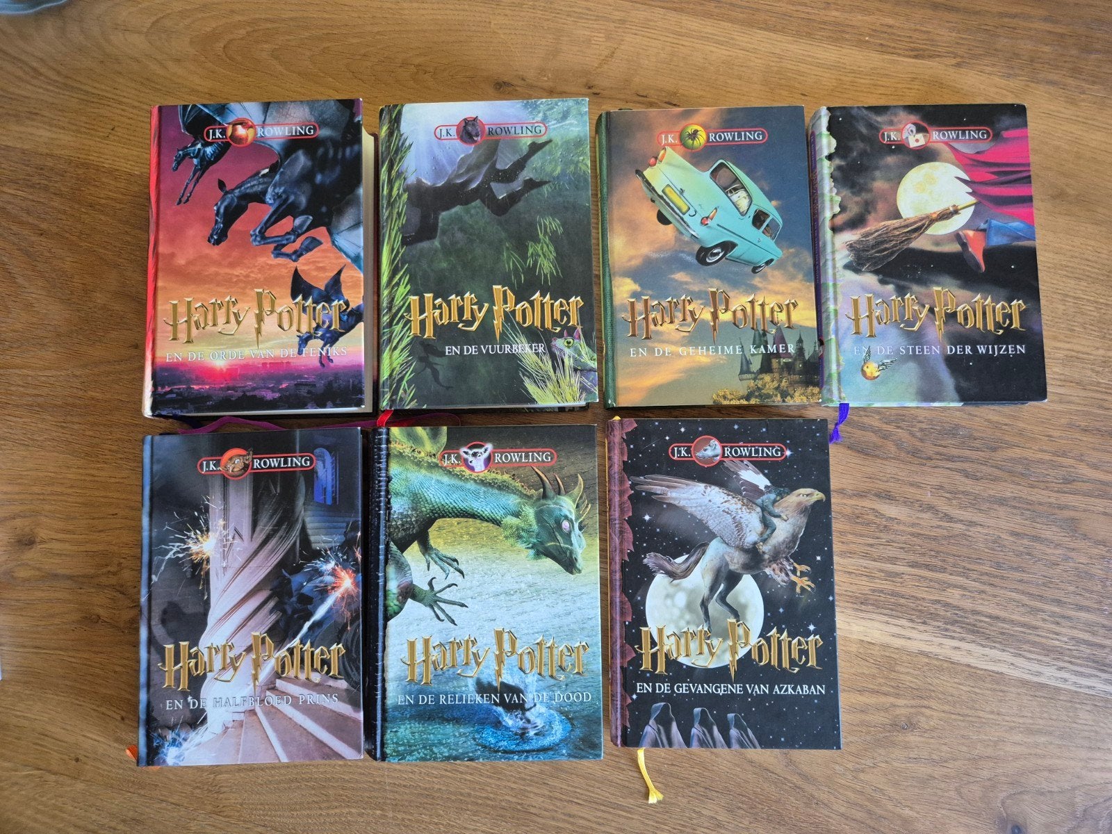 Harry Potter complete set - harde kaft - Nederlandstalig, Boeken, Ophalen of Verzenden, Zo goed als nieuw, JK Rowling