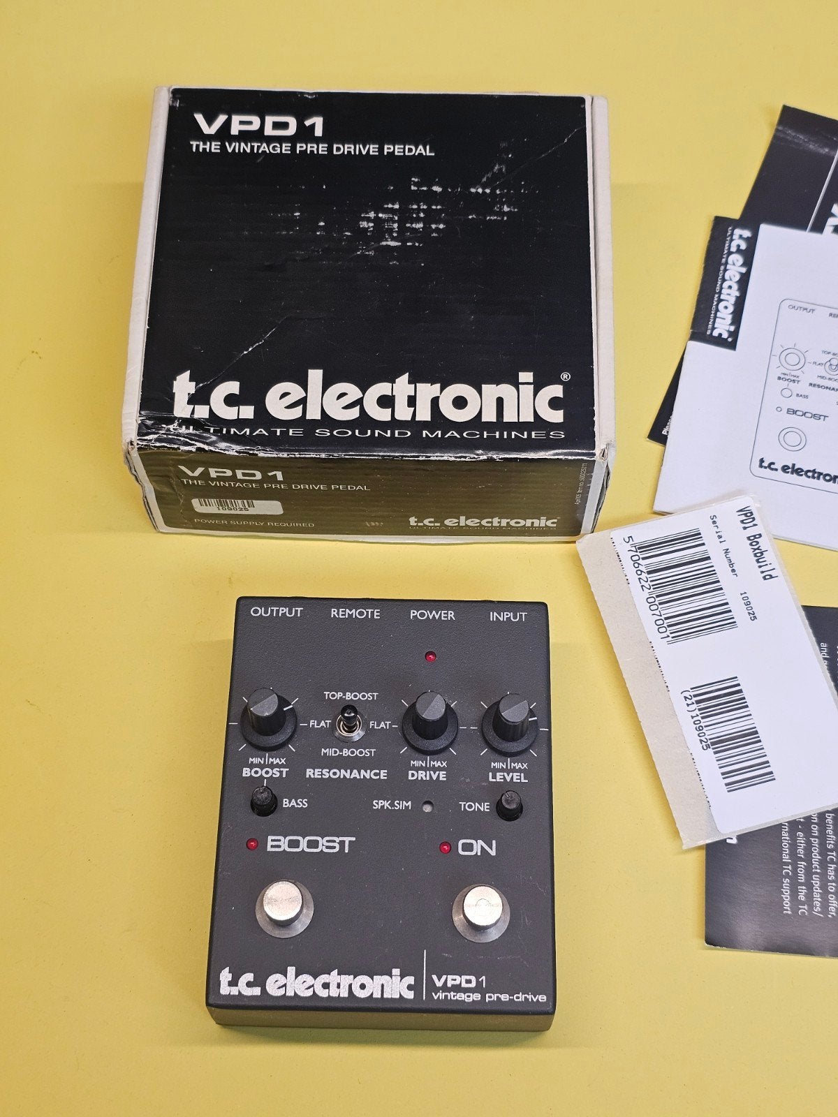 TC Electronic VPD1 Vintage Pre-Drive, Info@tcelectronic.com, TC Electronic, Ophalen of Verzenden, Zo goed als nieuw