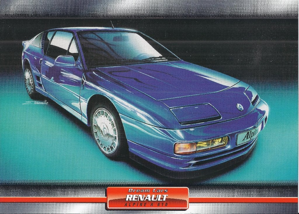 Ma61 foto renault alpine a 610, Ophalen of Verzenden, 1980 tot heden, Zo goed als nieuw, Overige onderwerpen