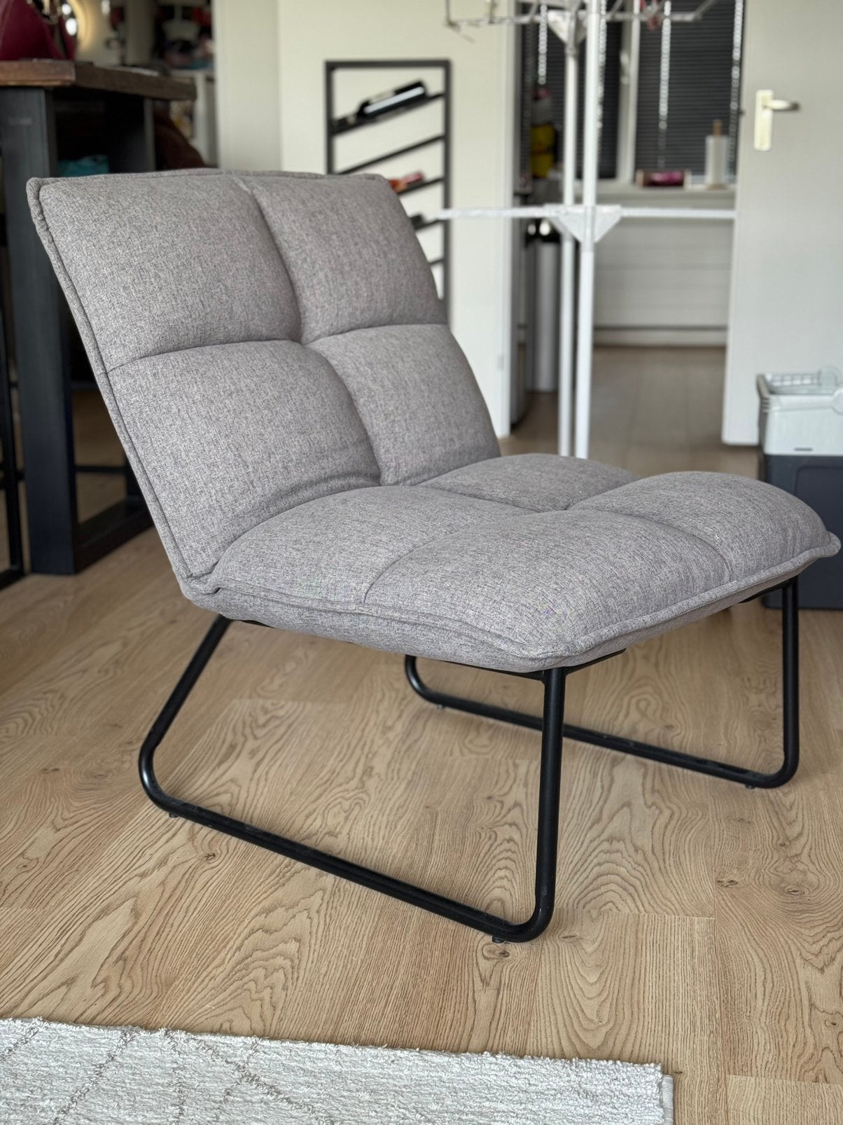 Verstelbare stoel - Scandinavische fauteuil joran, Ophalen, Zo goed als nieuw, Eén, Stof