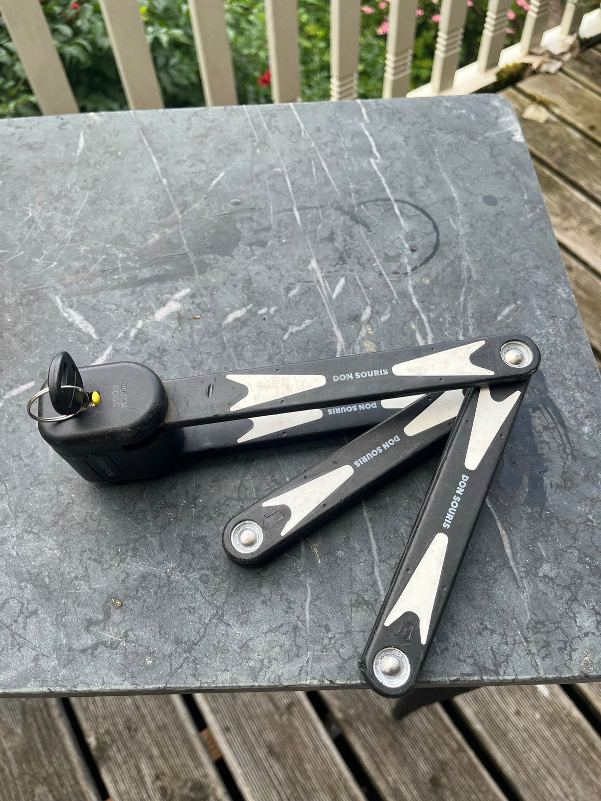 Don Souris Vouwslot Fietsslot, Ophalen of Verzenden, Gebruikt, Vouwslot