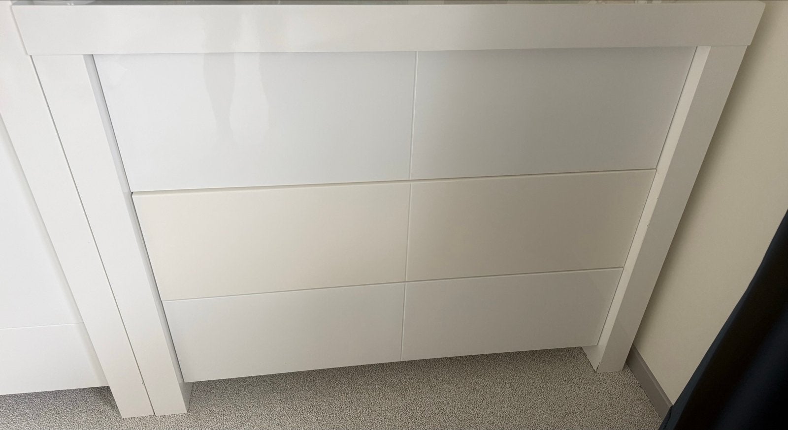 Kidsmill Alaska Hoogglans 2-Deurs Kledingkast Wit en commode, Ophalen, Gebruikt, Hoogglans wit, 50 tot 100 cm