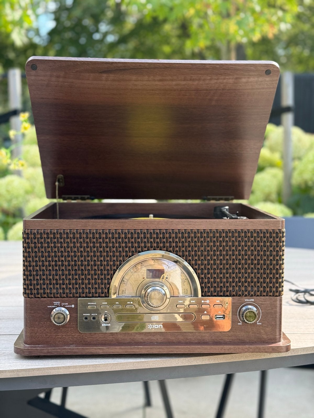 ION Superior LP Platenspeler met CD, Radio, USB en Bluetooth, Automatisch, Zo goed als nieuw, Platenspeler, Ophalen