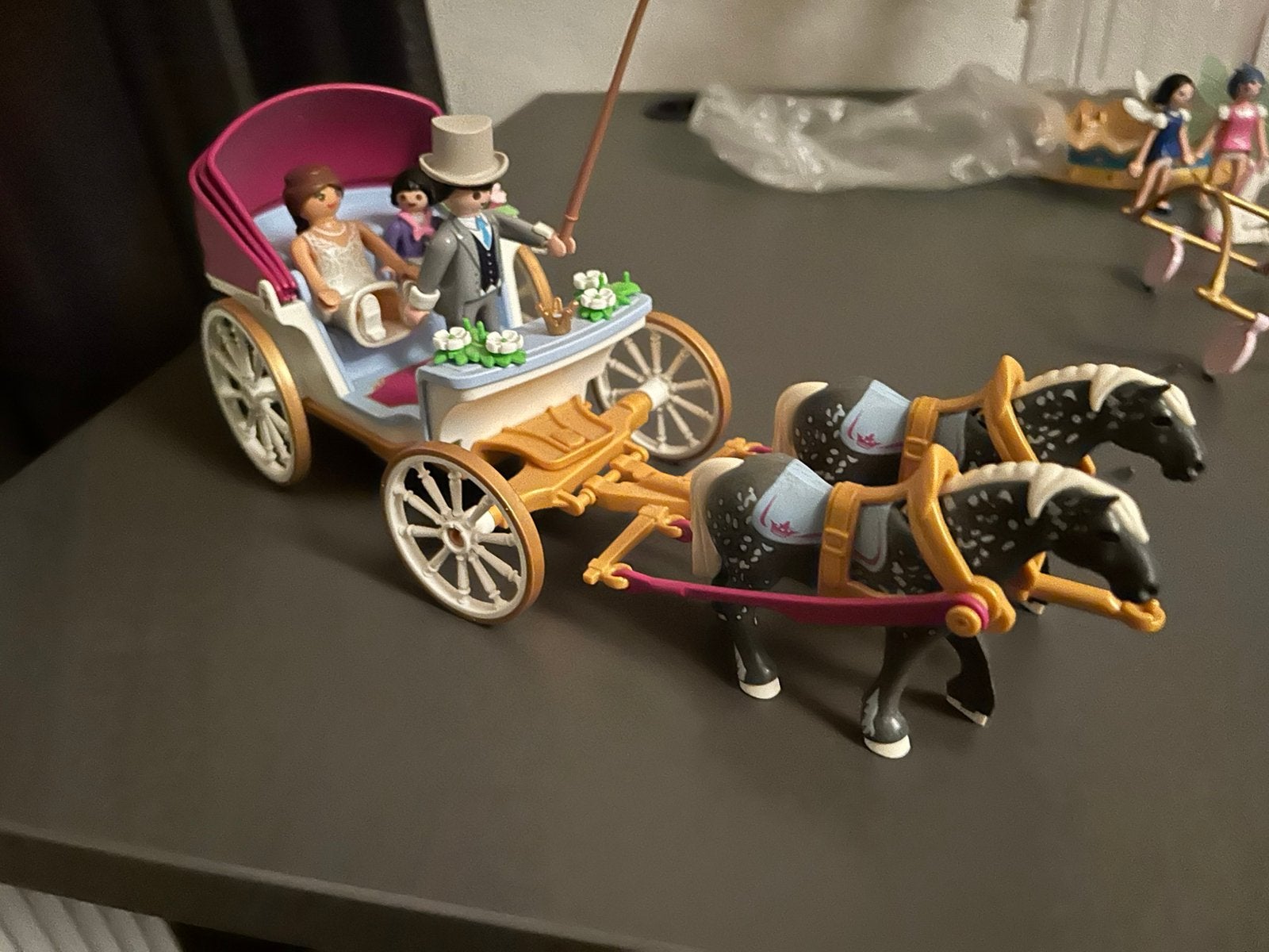 Mooie koets vanmplaymobil, Ophalen of Verzenden, Zo goed als nieuw