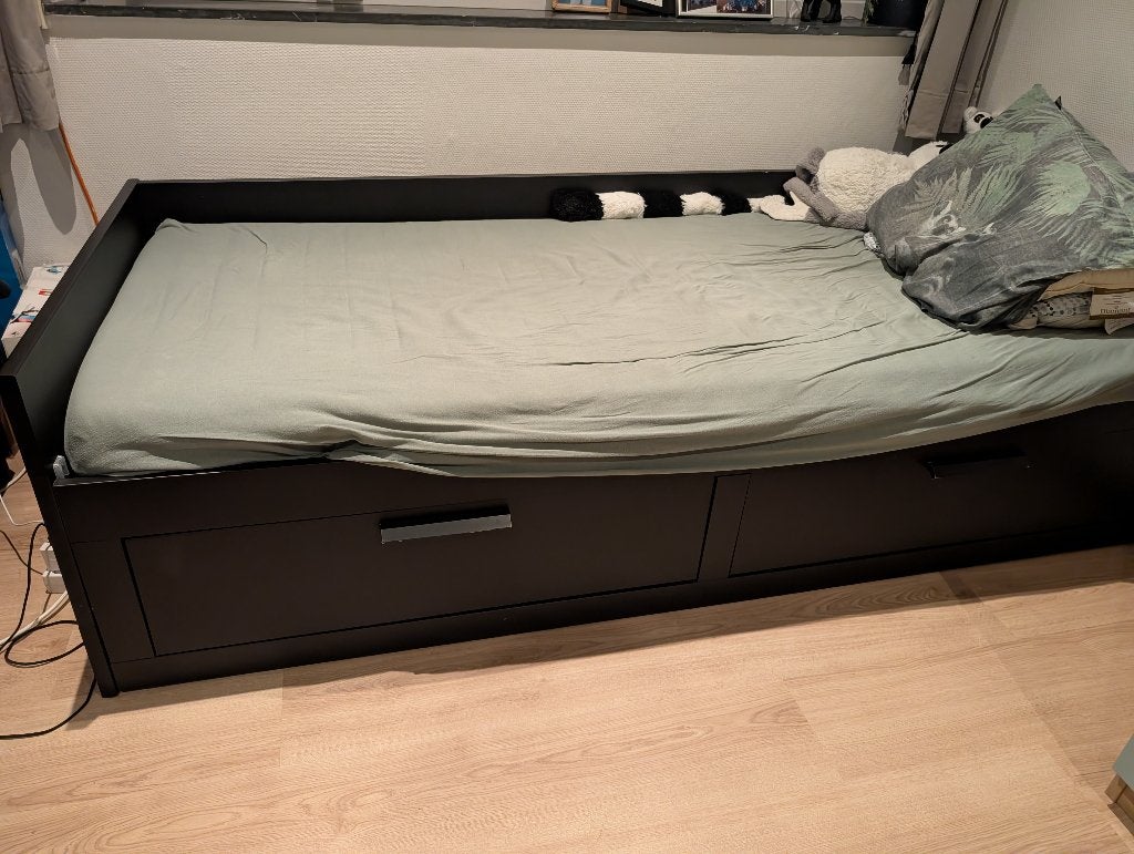 Brimmes bed, Huis en Inrichting, Slaapkamer | Bedden, Ophalen, Gebruikt, 90 cm, Eenpersoons