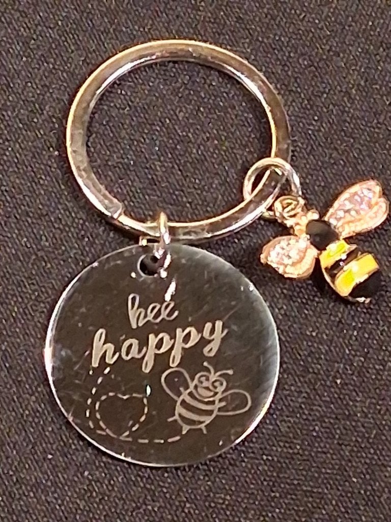 sleutelhanger Bee Happy, Verzenden, Nieuw