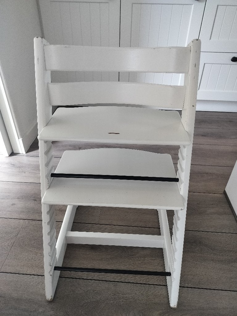 Kinderstoel stokke tripp trapp met bijpassend verkleiner, Kinderen en Baby's, Kinderstoelen, Ophalen, Gebruikt, Meegroeistoel