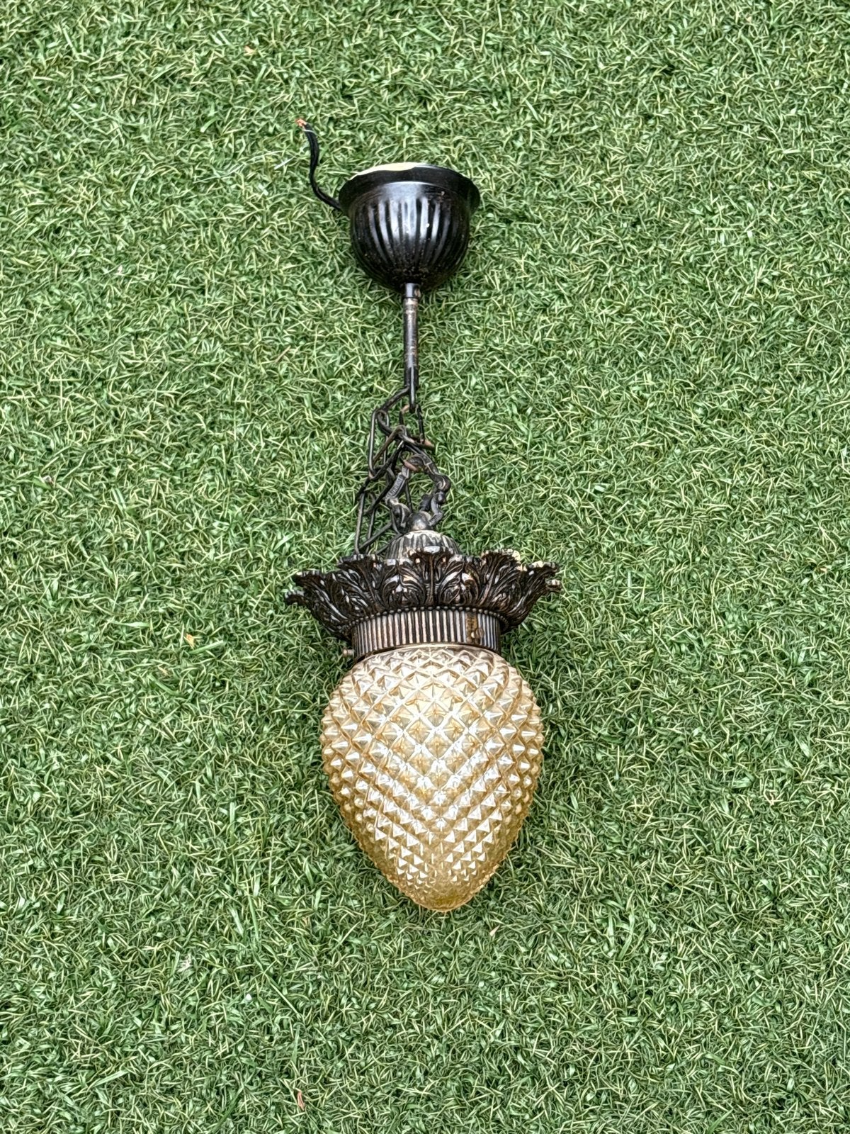 Vintage plafondlamp, Ophalen