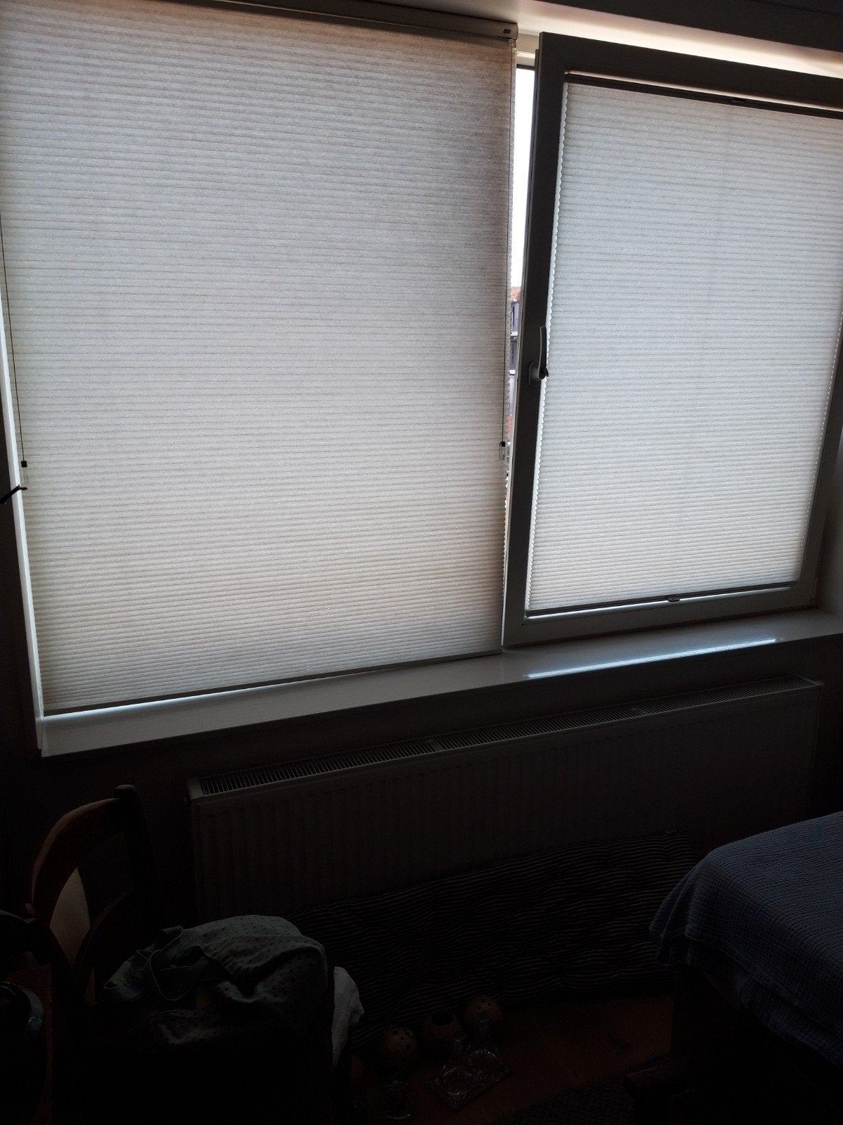 Raambedekking 4x Luxaflex Duette Trufit, Ophalen, Overige materialen, Gebruikt, Wit