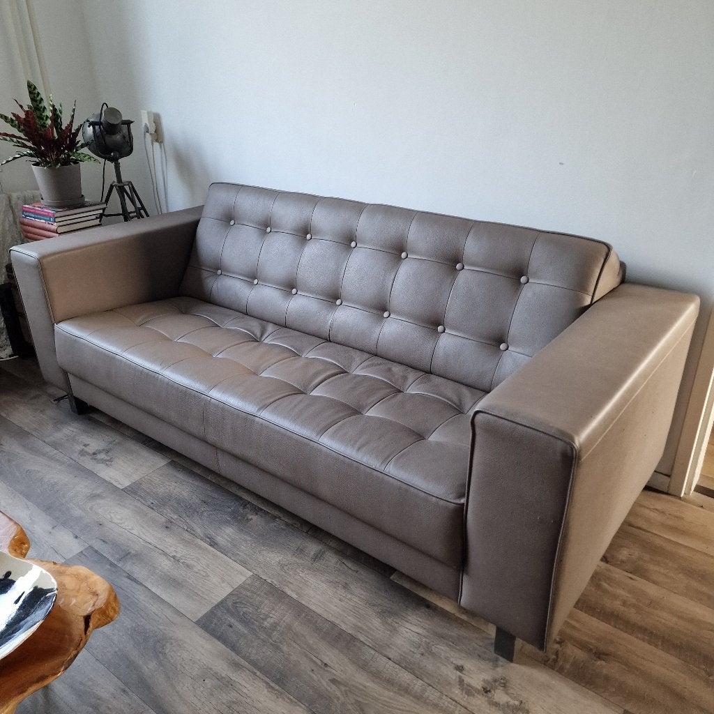 Bankstel met fauteuils, alles samen in een keer., Ophalen, Gebruikt, Kunststof