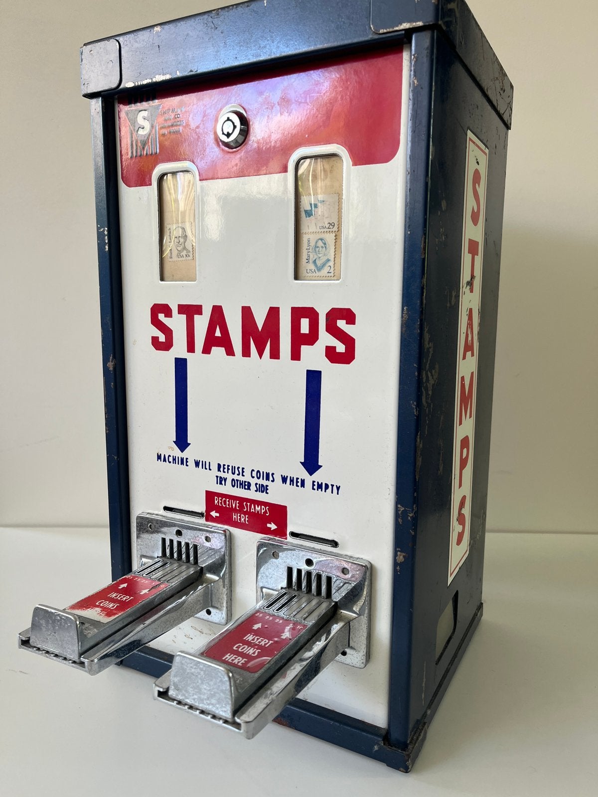 Amerikaanse postzegelautomaat, Verzamelen, Automaten | Overige, Ophalen, Zo goed als nieuw