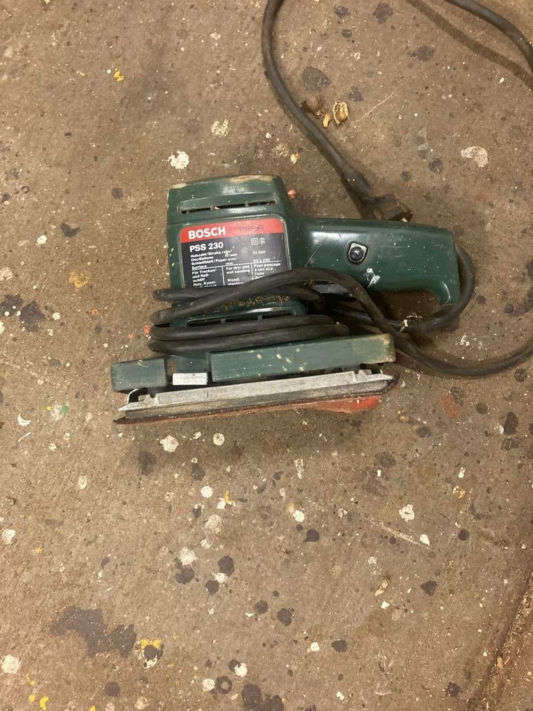 Bosch vlakschuurmachine, Ophalen, Gebruikt, Minder dan 600 watt, Vlakschuurmachine