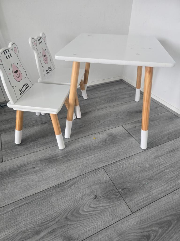 Kinder tafel en 2 stoel, Ophalen of Verzenden, Gebruikt, Tafel(s) en Stoel(en)
