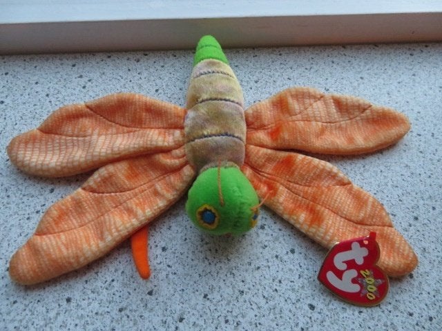 Vlinder Vuurvlieg Libelle merk TY The Beanie Babies Glow, Nieuw, Ophalen of Verzenden, Meerkleurig, Ty