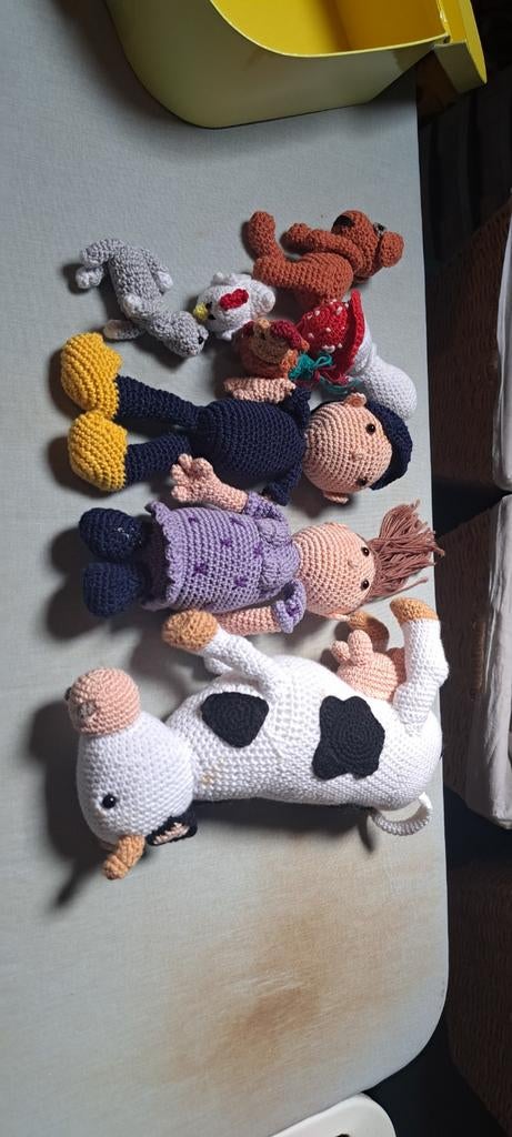 Zelf gehaakte boerderij diertjes, boer en boerin, Overige merken, Nieuw, Ophalen of Verzenden, Middelgroot (20 tot 80 cm)