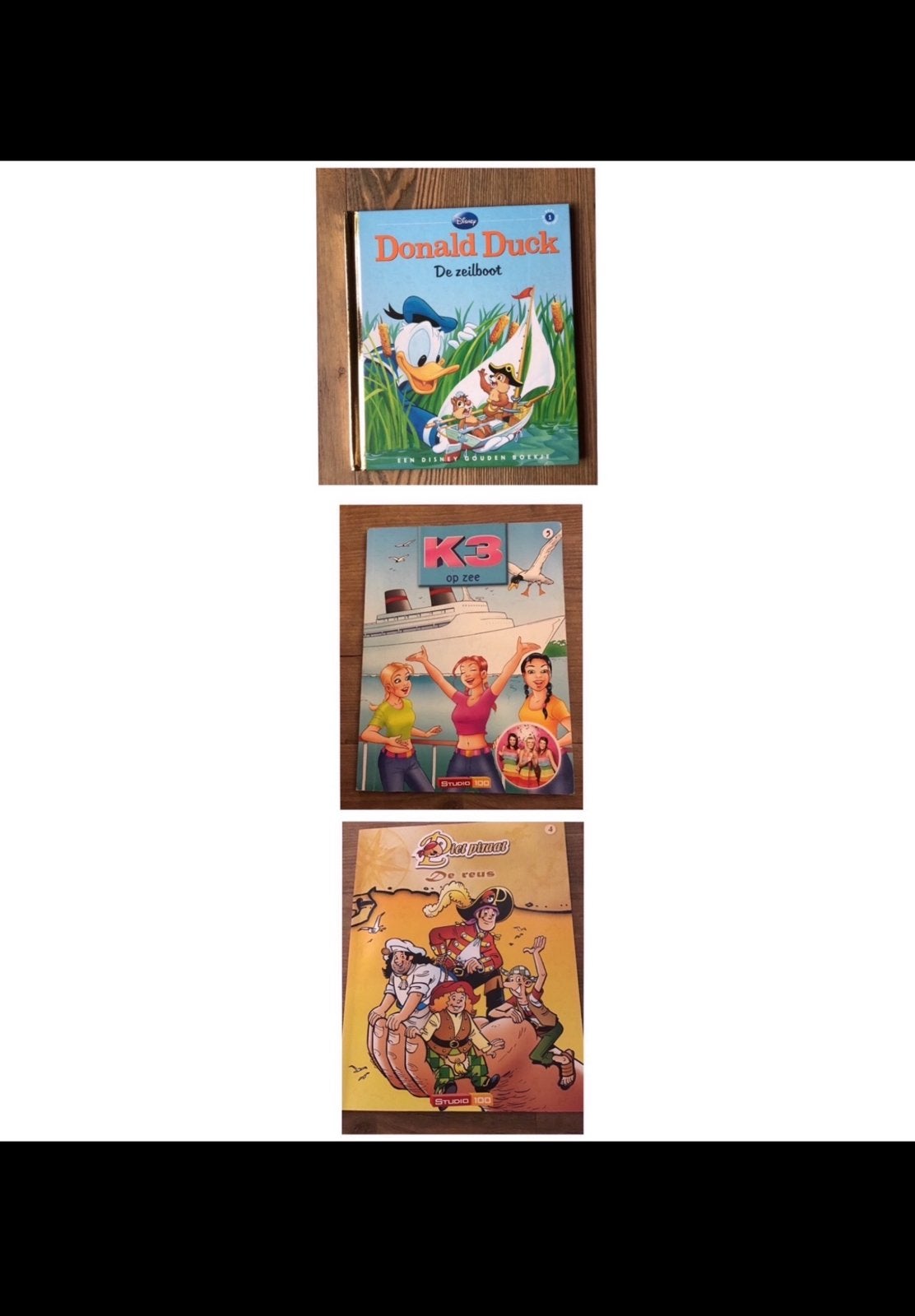 3 Kinderboekjes, van Donald Duck, Piet Piraat & K 3 op zee, Ophalen of Verzenden, Zo goed als nieuw, Fictie algemeen