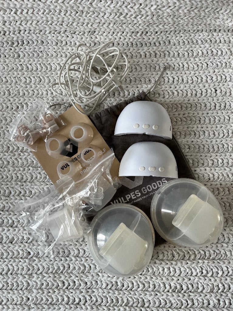 Handsfree dubble borstkolf Vulpes Goods, Draadloos, Ophalen of Verzenden, Zo goed als nieuw, Vulpes Goods