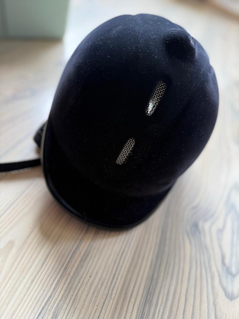HKM New flock rijhelm, Ophalen of Verzenden, Zo goed als nieuw