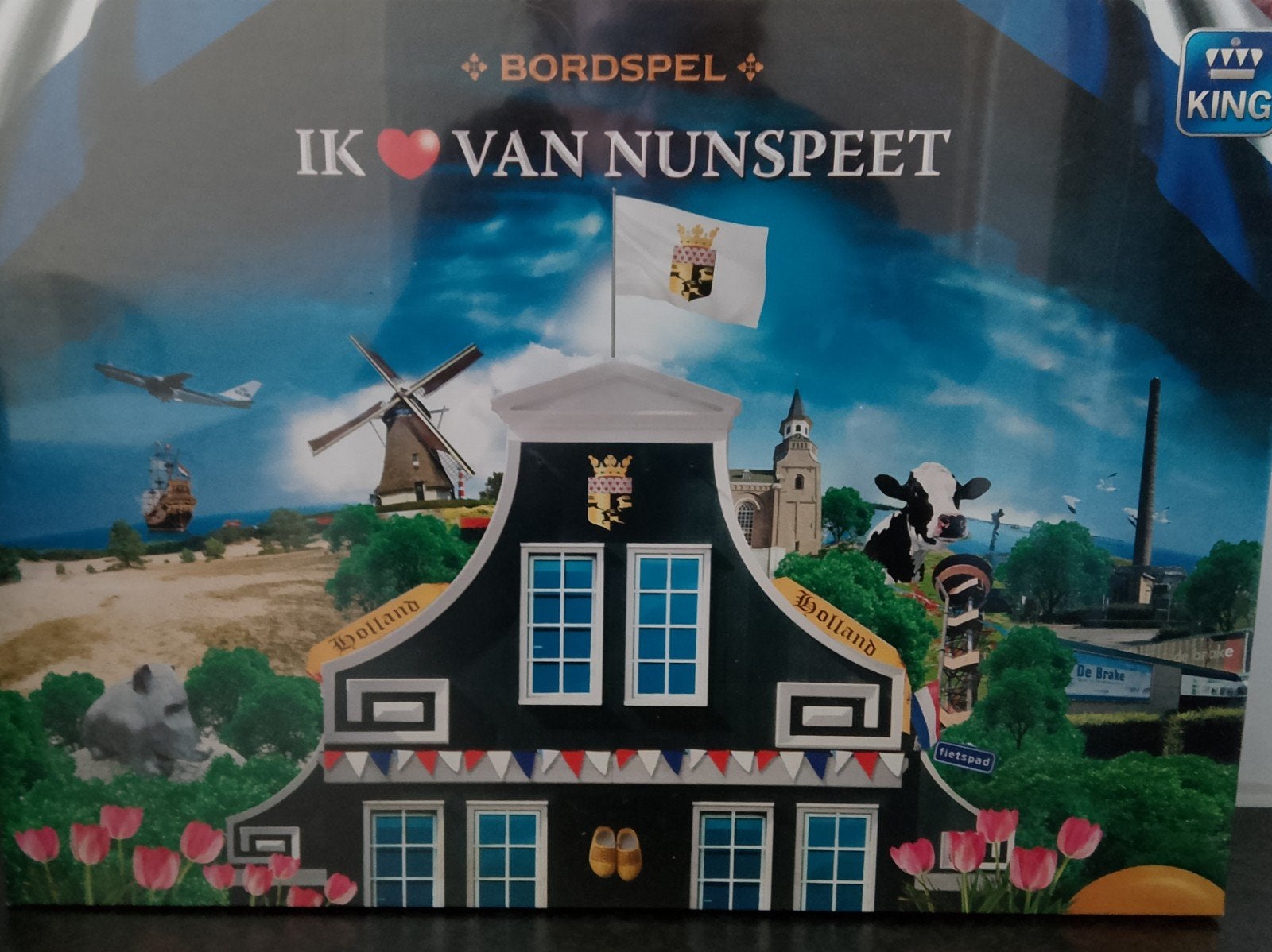 Bordspel Ik Hou Van Nunspeet - In seal, nooit mee gespeeld, Een of twee spelers, Ophalen of Verzenden, Nieuw, KING International